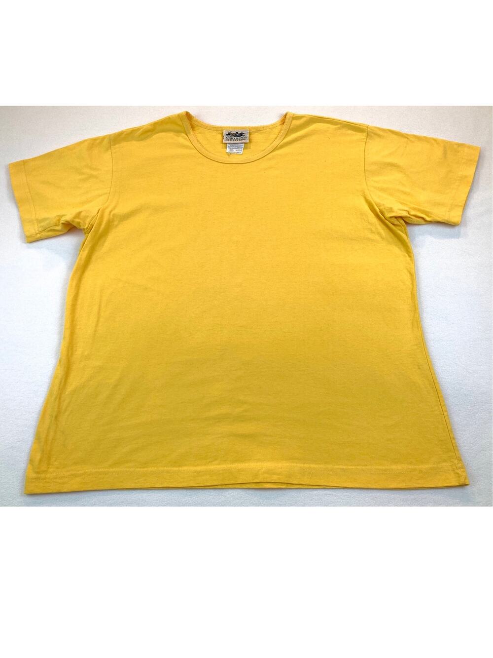 Northern Reflections Vintage Yellow T-Shirt Scoop Neck XL